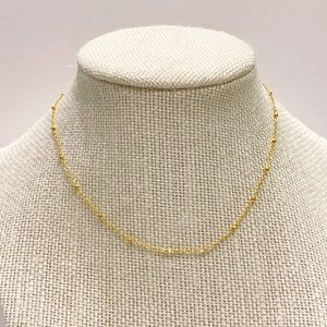 Gold chain waterproof  18k gold plated stainless steel kids women men necklace